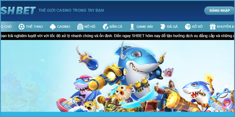 SHBET là web game trực tuyến nổi tiếng