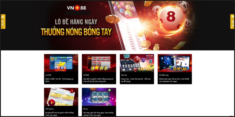 Trang lô đề online VN88 nổi bật với tỷ lệ ăn cao