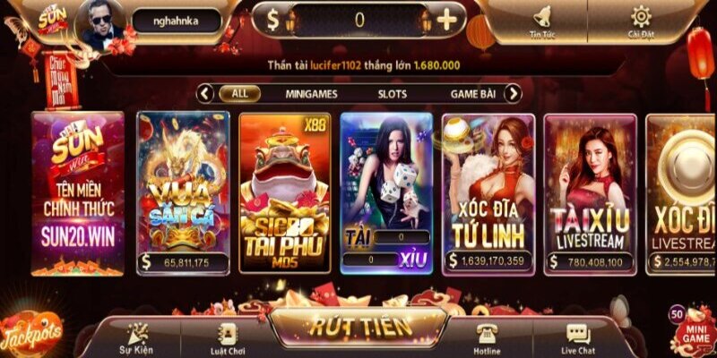 Đa dạng thể loại khi chơi game Sunwin trực tuyến phải nắm